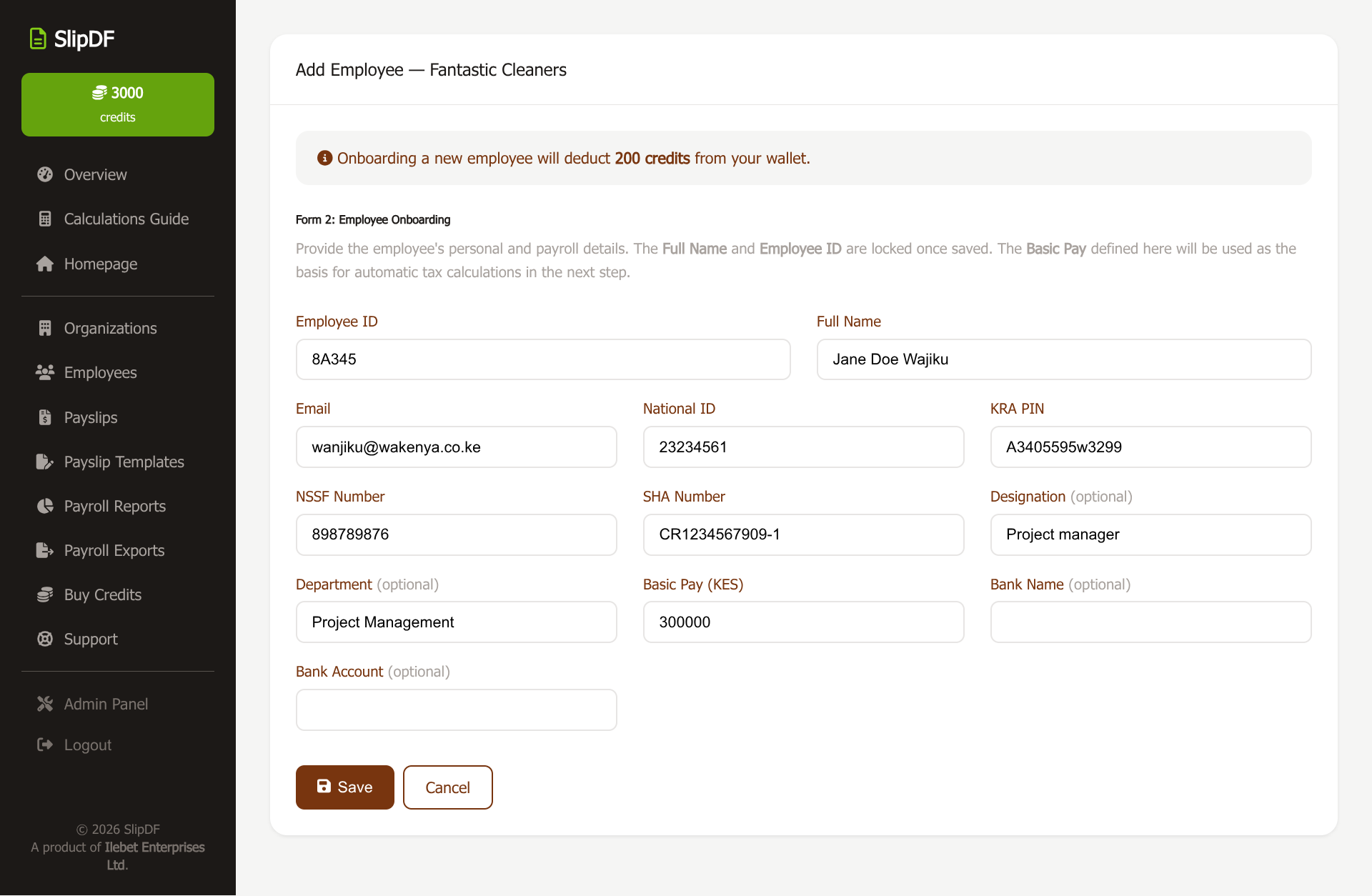 Adding Employees